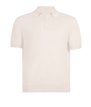 Beige Polo Button Cotton