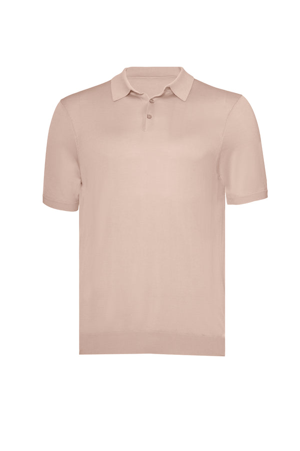 Desert Polo Button Silk