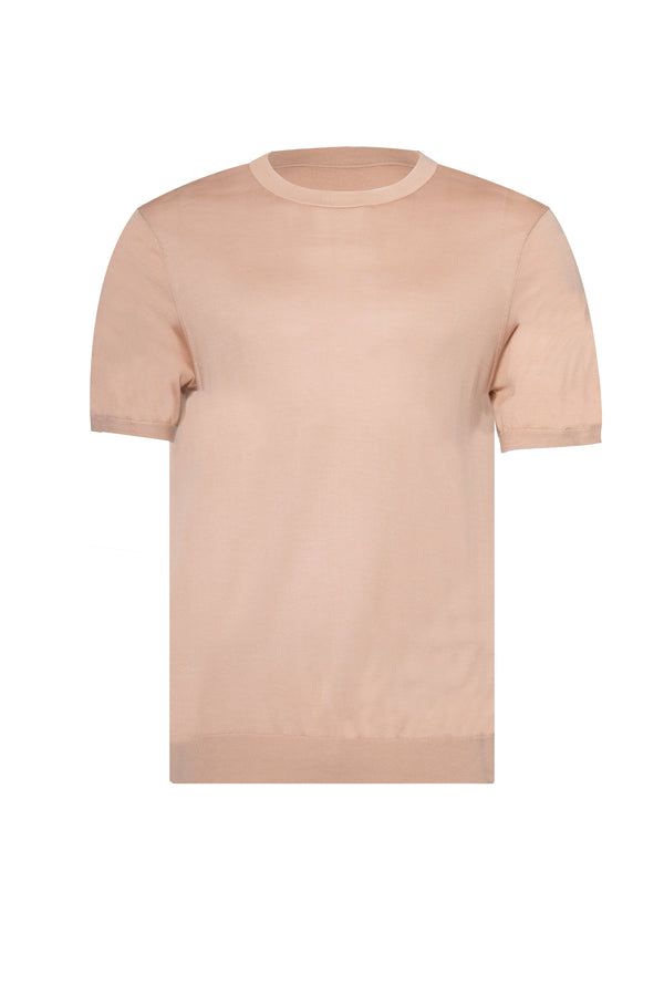Desert Round Neck T shirt Silk